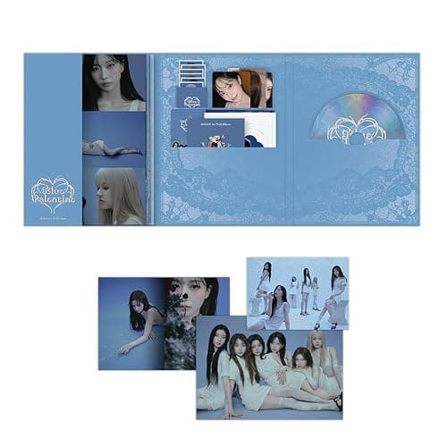 NMIXX - 1st Full Album Blue Valentine WHITE Ver. Outbox + Booklet R + Poster + Magnetic Bookmark + Epoxy Sticker + Gift - Image 1