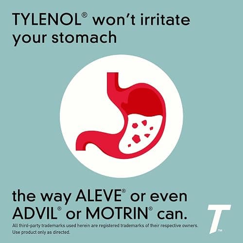 Tylenol Extra Strength Caplets with 500 mg Acetaminophen, Pain Reliever and Fever Reducer for Headache, Backache, Toothache & Minor Arthritis Pain Relief, 100 Count - 100 Count (Pack of 1) thumbnail 5