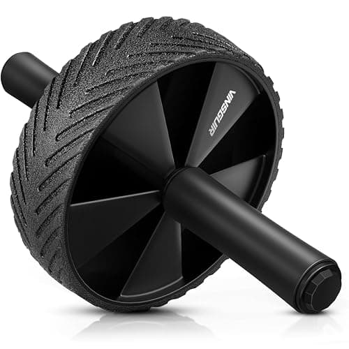 Vinsguir Ab Roller Wheel - Ab Workout Equipment for Difficult Abdominal & Core Strength Training, Home Gym Fitness Equipment, Exercise Wheel for Men Women (Black) - Image 1