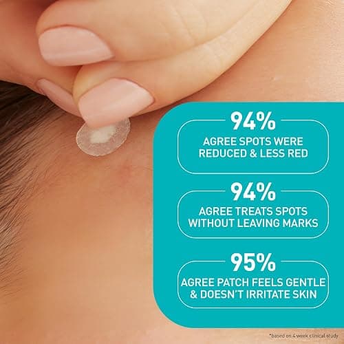 CeraVe Hydrocolloid Blemish Patches, Oil Absorbing Spot Control with Ceramides and Niacinamide, Allergy-Tested & Suitable For Sensitive Skin, Ultra-Thin & Blends Into All Skin Tones, 22ct thumbnail 6