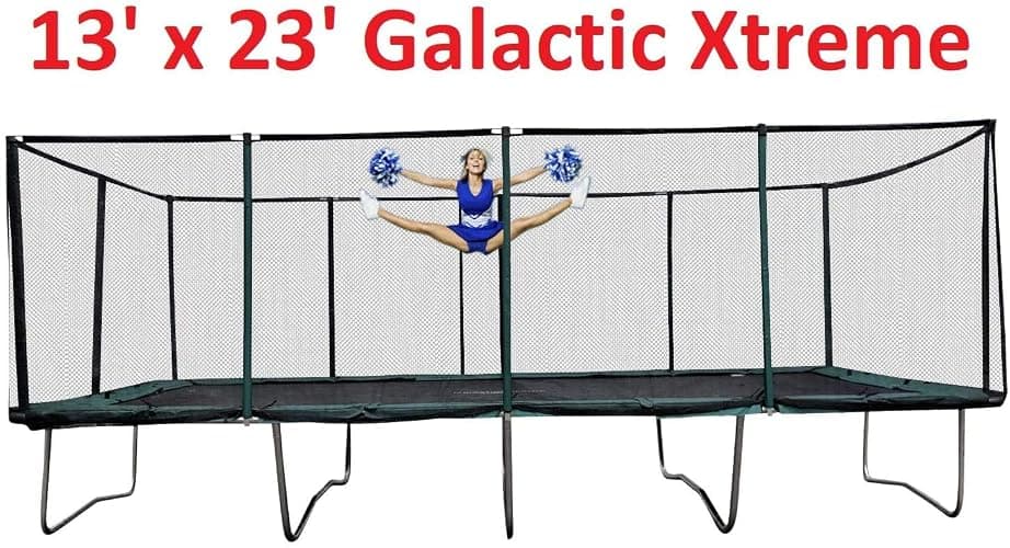 Happy Trampoline Pro Rectangle Trampoline - Heavy Duty 750lbs Jumping Capacity With Net Enclosure - Large Commercial Grade Rectangular Outdoor for Backyard Gymnastics thumbnail 8
