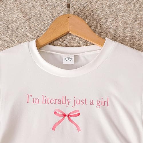 SoLu DAY8 Clothing Girls Set Age 8-13 Years Fall Winter Long Sleeve Top Pullover and Wide Leg Pants Tracksuit Girls Fashion Cute Comfy Casual School Jogging Athletic Sportswear thumbnail 2