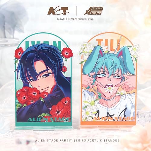 YJacuing Alien Stage Rabbit Series Acrylic Stand – 4.3" x 2" (Ivan) | Official, Anime Merch, ALNST, Tabletop Artwork, Desk and Shelf Decor thumbnail 6