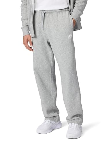 Nike Men's Club Open Hem Brushed Fleece Pants - Image 1