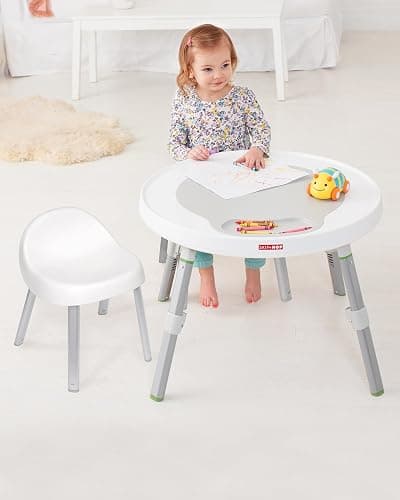 Skip Hop Toddler's Activity Chairs, Set of 2, Metal, White - Image 1