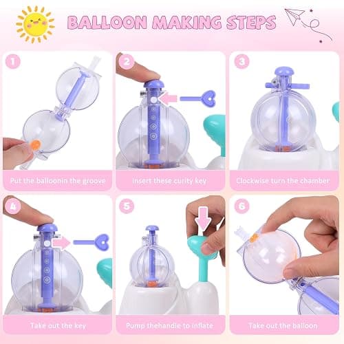 Kenvc DIY Balloon Animal Kit Toys, Craft Kits for Kids, Make Your Own Magic Balloon, Arts & Crafts for 3 4 5 6 7 8 9 10 11 12 Year Boys and Girls, DIY Creative Activity Birthday Gifts 3+ Ages thumbnail 6