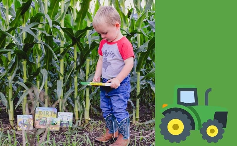 My Little Learner Library John Deere Kids 12-Book Set Board Book - Learning First Words, Numbers, Farm Animals and More thumbnail 10