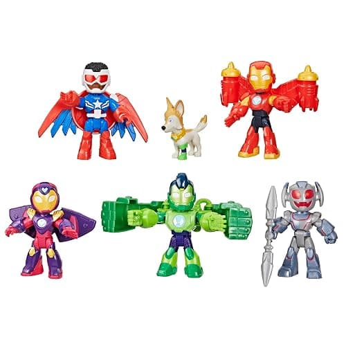 IRON MAN AND HIS AWESOME FRIENDS Marvel Armored-Up Avengers Pack, 3-Inch (7.6 CM) Action Figures, Toy Playsets for Boys & Girls, Ages 3+ - Image 1