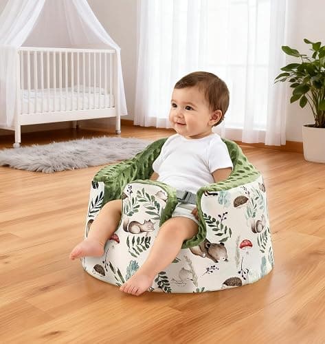 Seat Cover Compatible with Bumbo and Nuby Seat,Soft Breathable Cover for Baby Girl Boy,Cover Only thumbnail 2
