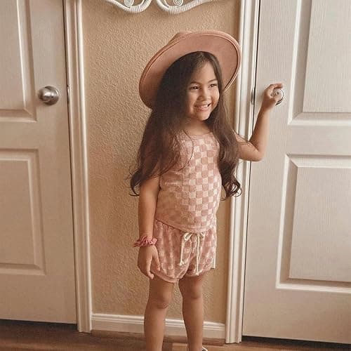 Kuriozud Baby Girl Summer Clothes Sleeveless Tank Top Shorts Set Cute Toddler Girl Outfit Aged 3 6 12 18 24 Months 2T 3T thumbnail 2