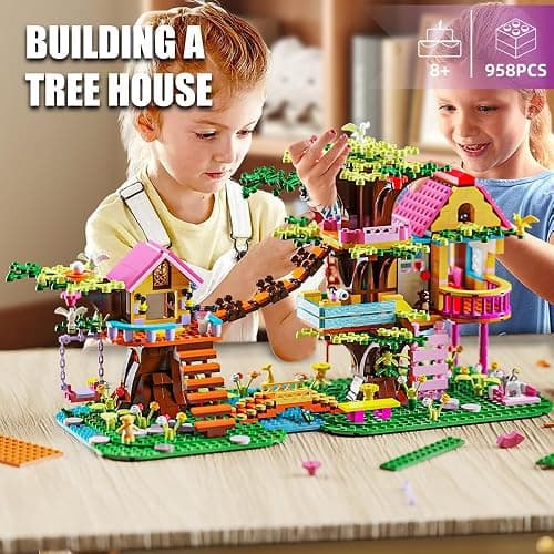 RAVAYO Creative Tree Building Block Set,958pcs Mini Brick Toy for Kids Girls Age 10 11 12 14 thumbnail 7