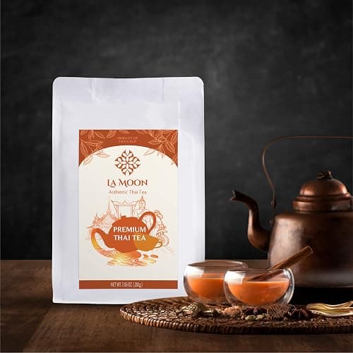 LA MOON TEA - Premium Thai Tea Mix Powder Special Blend Assam Loose Leaf Tea Original From Thailand Make Thai Hot, Iced Thai Tea Taste thumbnail 4
