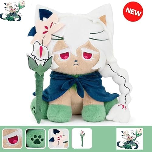 Amnii Cookie-Run Kingdom Ornaments Figurines White Lily Cookie Pillow Doll Merchandise Hugable Car Room Decorations Stress Relief Doll 9.8inch thumbnail 3