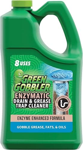 Green Gobbler Enzyme Drain Cleaner | Controls Foul Odors & Breaks Down Grease, Paper, Fat & Oil in Sewer Lines, Septic Tanks & Grease Traps | 1 Gallon - Image 1