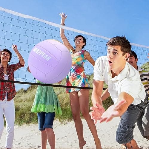 RUN2PEAK Soft Touch Volleyball Ball Gifts for Teen Girls Kids Youth Team Beginners Durable Volleyballs for Outdoor Indoor Beach Pool Water Play Official Size 5 Training Practice Volley Ball thumbnail 6