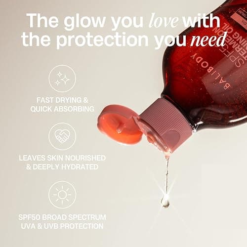 Bali Body Watermelon Tanning Oil SPF50 – Tanning Oil with SPF for Dark Glow Skin, Fast-Absorbing, Non-Greasy Formula, Hydrating, Travel Size, Cruelty-Free, Vegan Australian Made (100ml/3.4floz) thumbnail 4