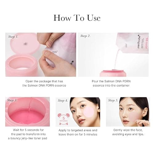 medicube Salmon DNA PDRN Pink Collagen Jelly Pad | Korean Gel Toner Pads with Niacinamide, Madecassoside, Retinol | Soothing, Radiance & Uneven Skin Tone | Korean Skin Care | 70Pads thumbnail 7
