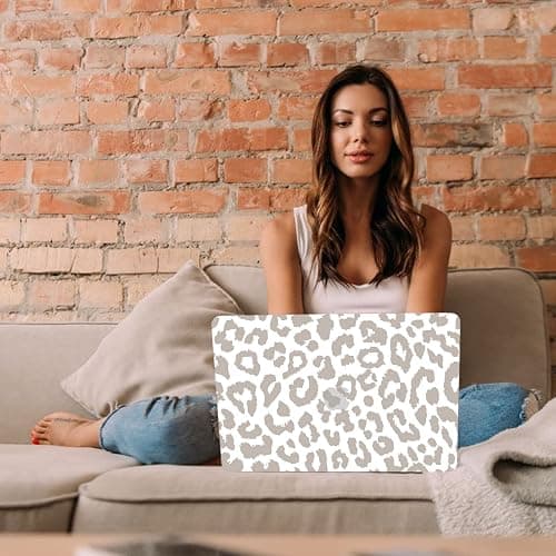 GABraden Compatible with MacBook pro 13 inch Case,2020 2019 2018 2017 2016(A2338 M1/A2159/A2251/A2289/A1989/A1706) with Touch ID and 2 Pack Keyboard Protectors,Laptop Hard Shell（Grey Leopard Cheetah） thumbnail 7