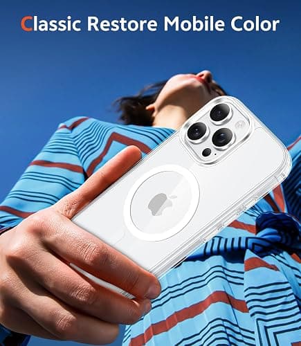 FNTCASE for iPhone 16 Pro Case: Clear Magnetic Phone Cases with Screen Protector Slim Anti Yellowing Rugged Shockproof Protective Transparent Cell Phone Cover (A-Clear) thumbnail 7