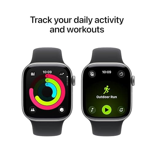 Apple Watch Series 11 [GPS 42mm] Smartwatch with Space Gray Aluminum Case with Black Sport Band - S/M. Sleep Score, Fitness Tracker, Health Monitoring, Always-On Display, Water Resistant thumbnail 3