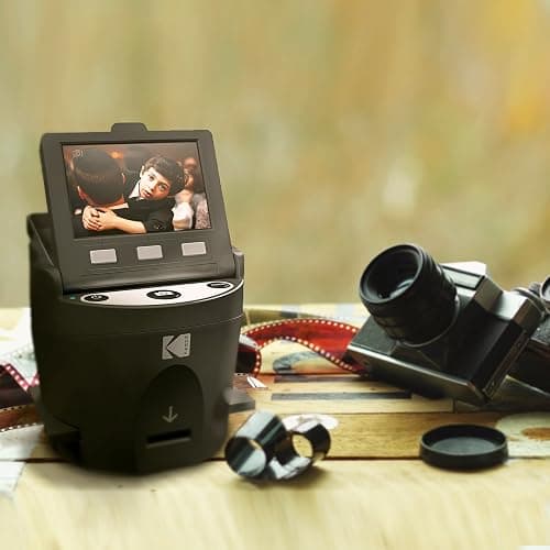 Kodak Scanza Digital Film & Slide Scanner – Converts 35mm, 126, 110, Super 8 & 8mm Film Negatives & Slides to JPEG – Includes Large Tilt-Up 3.5” LCD, Easy-Load Film Inserts, Adapters & More thumbnail 8