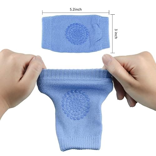 Little World Baby knee Pads for Crawling - 5 Pack Anti Slip Unisex Baby Knee Protectors - Toddler Knee Pads Gift Idea for Baby thumbnail 3