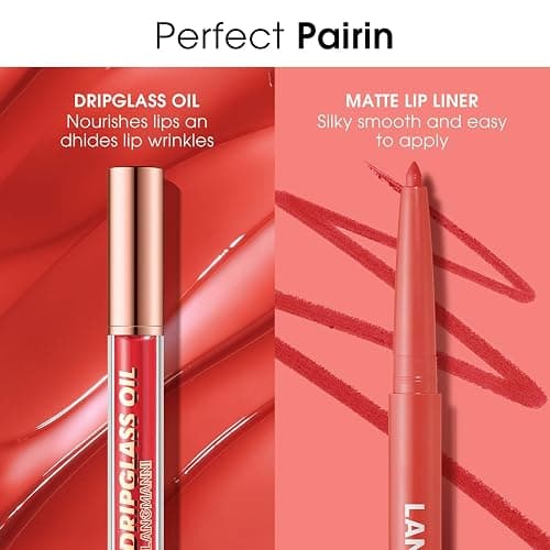 BestLand 12pcs Hydrating Lip Oils + Lip Liner Pencil Lip Combo Sets, 24H Long-Lasting Lip Kit with Lip Liner and Gloss, Nourishing, Non-Sticky Tinted Stain Lip Gloss Plumping Lip Oil Set for Women thumbnail 7