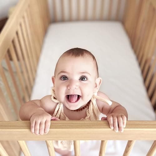 Newton Baby Organic Fitted Crib Sheets (2-Pack) - Ultra-Breathable and Soft, 100% Organic Muslin Cotton, Fits All Standard Cribs, White… - White thumbnail 9