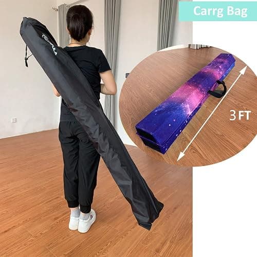 Marfula 6 FT / 8 FT / 9 FT Folding Gymnastics Beam Foam Balance Floor Beam | Extra Firm Foam Balance Beam with Suede Cover,Anti slip Bottom with Carry Bag,Fold Gymnastic Equipment For Kids Home Club Use thumbnail 5