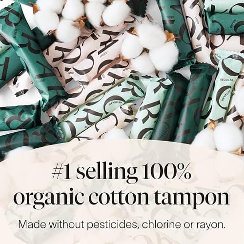 Cora Organic Cotton Tampons (36 Regular Tampons) thumbnail 3