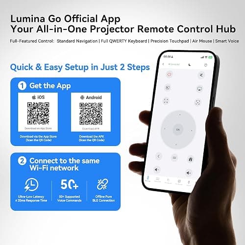 Mini Portable Projector Projecteur Portatif for Bedroom with WiFi and Bluetooth 1080P 4K Support Smart Android 14 OS Auto Keystone Compatible with Netflix, YouTube, Prime Video WEMI X1 thumbnail 15