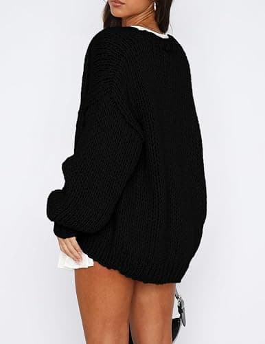 PRETTYGARDEN Cardigan Sweaters for Women Trendy Fall Fashion 2026 Long Sleeve Chunky Knit Cardigans Winter Clothing Outfits thumbnail 2
