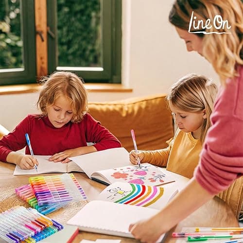 Lineon Gel Pens 108 Colours Gel Pen Set for Adult Colouring Books Art Markers thumbnail 6