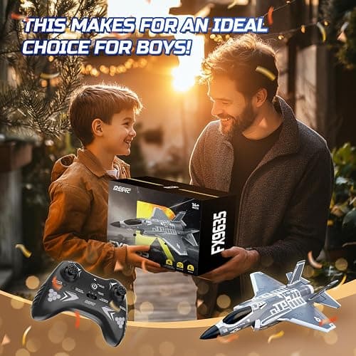 DEERC F35 4 Channel Brushless RC Plane for Adults Remote Control Airplane EDF Fighter Jet,2.4GHz 6-axis Gyro Stabilizer EPP RTF Hobby Glider Aircraft Plane Easy to Fly for Advance Player thumbnail 7