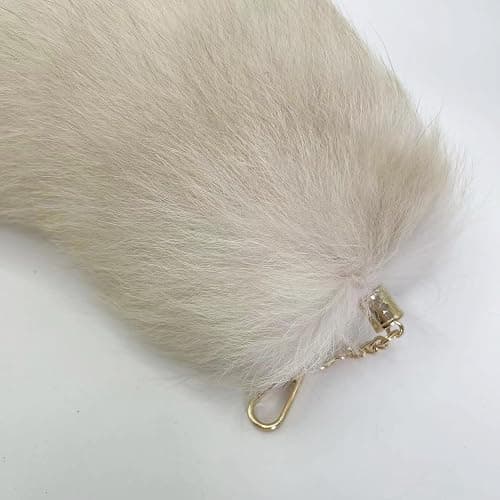 FEXATA Fox Tail Keychain WHITE thumbnail 2