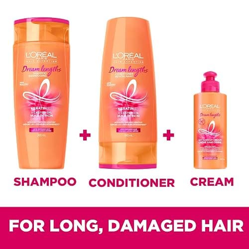L’Oréal Paris Dream Lengths Savior Mask, Hair Mask for Long Damaged Hair, Formulated with Castor Oil & Keratin to Regenerate Damaged Length, 300ml thumbnail 7
