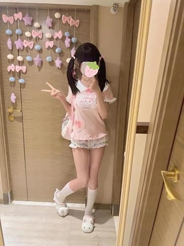 Pokn Y2K Cutecore Kawaii Teen Shirt Coquette Harajuku Oversize Japan Cat Print Cute Tshirt Top Clothes thumbnail 3