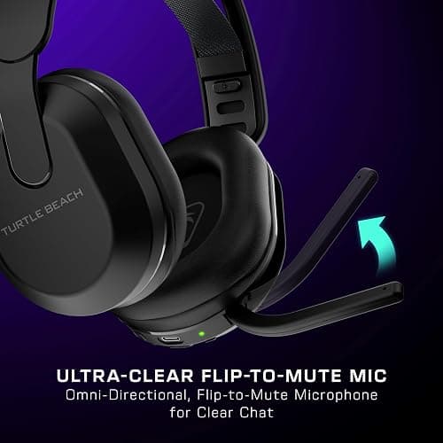 Turtle Beach Stealth 500 Wireless Gaming Headset Licensed for Xbox Series X|S, Compatible with Xbox One, Bluetooth, PC, Mobile, 40 Hr Battery, Memory Foam Cushions, Flip-to-Mute Mic, Black thumbnail 3