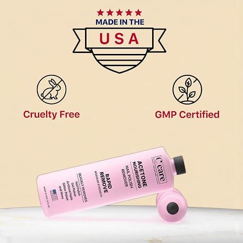 Nourishing Acetone Nail Polish Remover | Professional Quality | Rapidly Removes Natural, Natural, Gel, Acrylic, and Glitter Nails | 8 Fl oz thumbnail 4