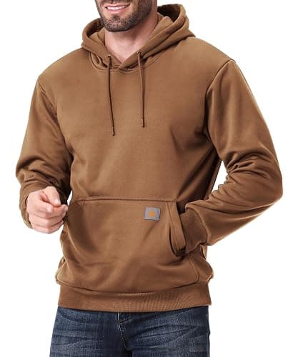 TUAOVA Men's Relaxed Fit Fleece-Lined Pullover Hooded Sweatshirt Comfortable and Soft thumbnail 5