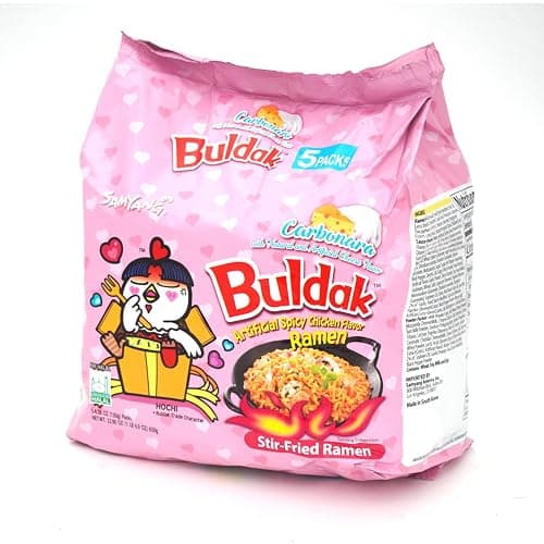 Samyang Carbonara Flavor Buldak Ramen Pack of 5 - Image 1