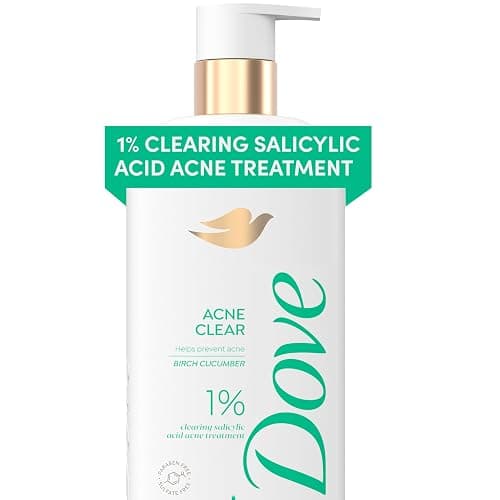 Dove Serum Body Wash Acne Clear for troubled skin with Salicylic Acid 18.5 Fl Oz - Image 1