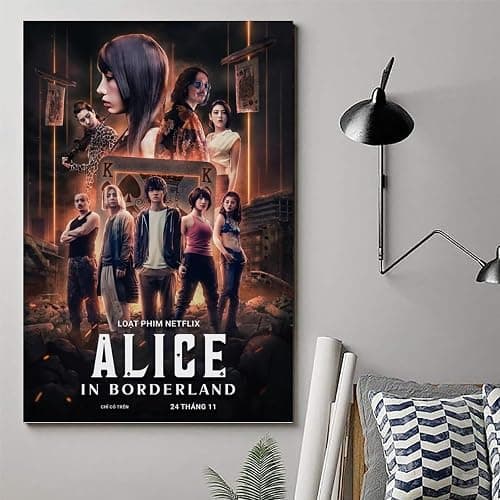 YAWRGJWRG Alice in Borderland 2020（1） Posters Decorative Aesthetic Canvas Poster Wall Art Decor Living Modern Family Bedroom Music Movie Poster 12x18inch(30x45cm) Unframe-style thumbnail 6