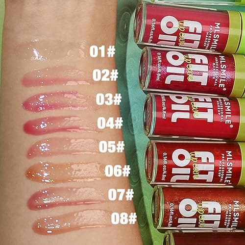 VolksRose 4pcs Lip Gloss Oil Set, Hydrating Lip Glow Oil Lipgloss Lipoil Set for Women Girls Teens, Tinted Plumping Lip Gloss Packs, Fat Lip Oil Lip Balm for Dry Lips Nourishing thumbnail 4