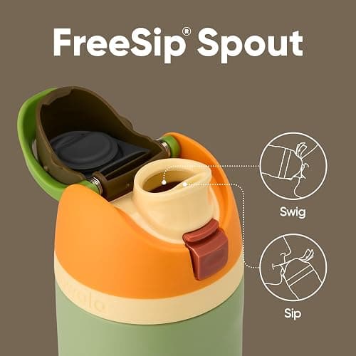 Owala FreeSip Insulated Stainless Steel Water Bottle with Straw for Sports and Travel, Leak Proof, BPA-Free, 710ml, Camo Cool thumbnail 2