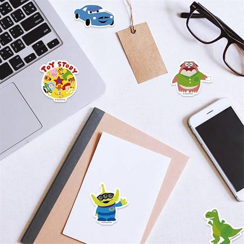 200Pcs Kids Stickers Pack Disney Princess Stickers Cute Cartoon Characters Deals Movie Decal Childrens Decorative Sticker for Kids Teens Adults Waterproof Sticker for Water Bottle Laptop Luggage thumbnail 6