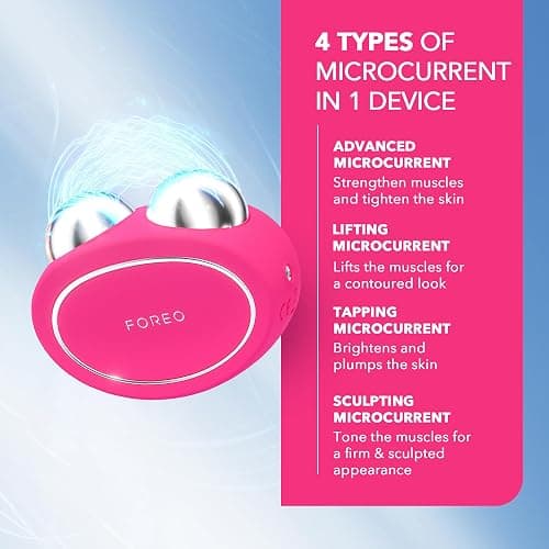 FOREO Bear 2 Advanced Toning Microcurrent Facial Device -Face Sculpting Tool - Firm & Contour - Non-Invasive - Increases Skin Care Absorption - Fuchsia thumbnail 3