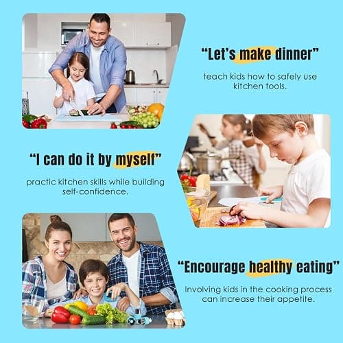 37PCS Kids Cooking Sets Real, Kids Cooking and Baking Gift Set with Storage Case Timer Kid Safe Knives Cutting Board, Toddler Real Kitchen Accessories, Birthday Gifts for Girls Boys Age 3 - 8 thumbnail 6