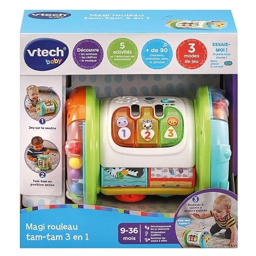 VTech - Jouet Musical Magi Rouleau Tam-Tam 3 en 1, Instrument de Musique Enfant, Jouet d'Activité et de Développement, Jeu Évolutif, Cadeau Bébé Garçon et Fille Dès 9 Mois - Contenu en Français thumbnail 7