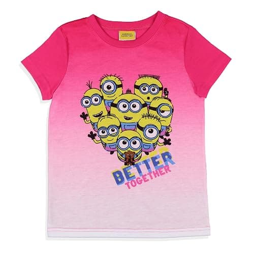 INTIMO Despicable Me Girls' Movie Minions Better Together Sleep Pajama Set Shorts thumbnail 2